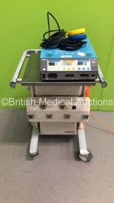 Valleylab Force FX - 8CS Electrosurgical/Diathermy Unit with 1 x Dual Footswitch and 1 x Bipolar Dome Footswitch on Eschmann ST80 Suction Trolley (Powers Up) * SN SF8J03270A * * Mfd 2008 *