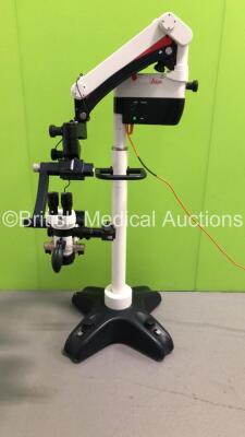 Leica M 400-E Surgical Microscope Type 10446814 with 2 x 10x/21 Eyepieces (Powers Up-No Bulb) * SN 101203013 * *LP*