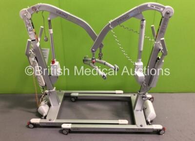 2 x Liko Viking M Electric Patient Hoists with Controllers (Both Power Up)