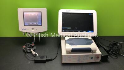 Mixed Lot Including 1 x Acist RXi Monitor with 1 x AC Power Supply, 1 x St Jude Medical Quantien Monitor with 1 x AC Power Supply and 1 x MicropaceEPS 320 Cardiac Stimulator (All Power Up) *FS0175701 - FS0175696 - FS0175702 - EP0030133 - Q01536 - 0252*