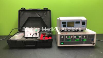 Mixed Lot Including 1 x Revolution Cosmetic Tattooing Kit (Powers Up) 1 x Masimo SET Tosca 500 Radiometer (Powers Up with Blank Display-See Photo) 1 x Stryker 40L High Flow Insufflator (Powers Up) *SN 5063 - 0501*