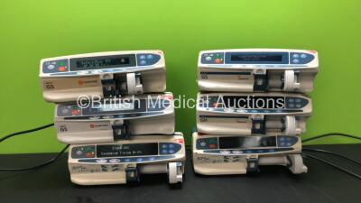 Job Lot of Syringe Pumps Including 3 x Carefusion Alaris GS Pumps (All Power Up with Faults) 2 x Asena GH Pumps (1 Powers Up with Alarm, 1 No Power) 1 x Cardinal Health Alaris GH Pump (Powers Up with Fault) *SN 800107955 - 80013GB00 - 80013UN00 - 80023UN0