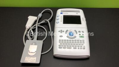 SonoSite 180 Ultrasound System *Mfd 2000* (Untested due to No Power Supply) with 1 x L38 10-5 MHz Transducer - Probe *Mfd 2005* (Damage to Probe Head - See Photo)