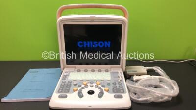 Chison Q9 Digital Color Doppler Ultrasound Imaging System (Powers Up) with 1 x D12L40L Transducer - Probe