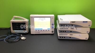 Job Lot Including 1 x Deltex Cardioq ODM Monitor, 1 x Goldway UT6000A Patient Monitor *Mfd 2013* and 3 x GE Solar 8000i Base Units *CN12804422 - 9051 30931* (RI)