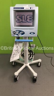 SLE 5000 Infant Ventilator HFO TTV Plus Model No A on Stand with Hoses Software Version 5 (Powers Up)