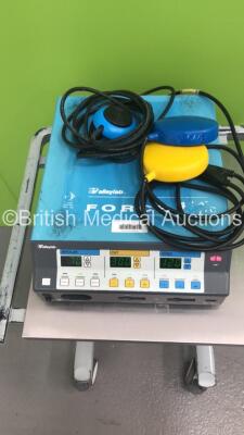 Valleylab Force FX-8CS Electrosurgical / Diathermy Unit on with Footswitches on Eschmann Trolley (Powers Up) *S/N SF8J03282A *Mfd 10/2008* - 3