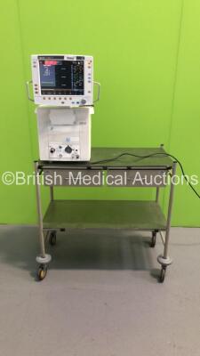 GE Engstrom Carestation Ventilator Version 07.01 on Table - Running Hours 74450 (Powers Up - Damage to Trims - See Pictures) *S/N CBCQ00634*