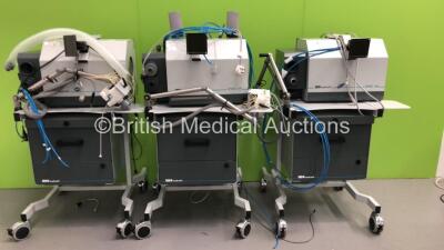 3 x Medisoft Spiroair Spirometers on Tables (HDD REMOVED) (GL)