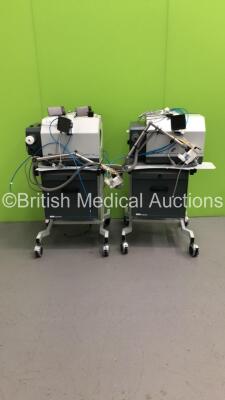 2 x Medisoft Spiroair Spirometers on Tables (HDD REMOVED) (GL)