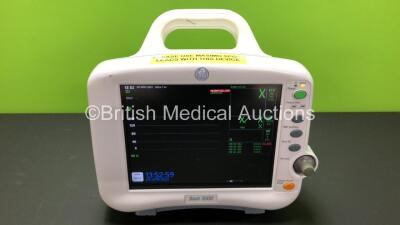 GE Dash 3000 Patient Monitor with BP1,BP2,SpO2,Temp/CO,NBP and ECG Options *Mfd 2011* (Powers Up)