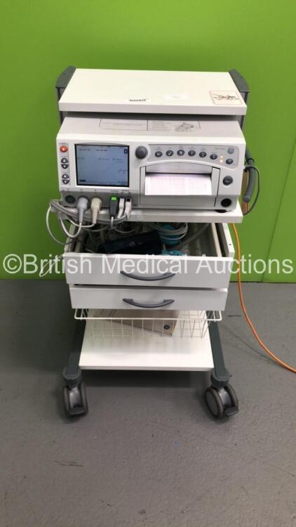 GE 250CX Series Fetal Monitor with 1 x US Transducer,1 x TOCO Transducer,1 x SpO2 Finger Sensor,1 x FECG/MECG Cable and 1 x BP Hose and Cuff (Powers Up)