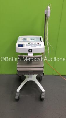 Mortara ELI 250c ECG Machine with 1 x 10-Lead ECG Lead on Stand (Powers Up)