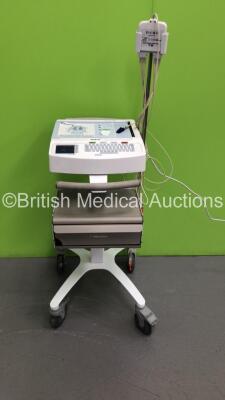 Mortara ELI 250c ECG Machine with 1 x 10-Lead ECG Lead on Stand (Powers Up)