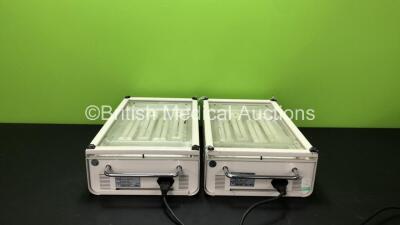 2 x Drager Phototherapy 4000 UV Lights (Both Power Up)