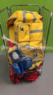 Mixed Cage Including Ambulance Bags and Emergency Dressing Packs (Cage Not Included)