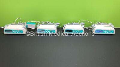 Job Lot of 4 x B.Braun Infusomat Space Infusion Pumps with 4 x Power Supplies and Brackets (All Power Up)