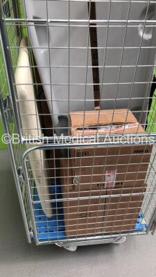 Mixed Cage Including Scoop Stretchers, Couch Cushions and Fisher & Paykel Stands (Cage not Included)