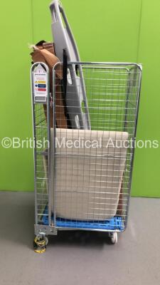 Mixed Cage Including Scoop Stretchers, Couch Cushions and Fisher & Paykel Stands (Cage not Included)