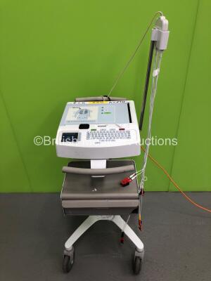 Mortara ELI 250c ECG Machine with 1 x 10-Lead ECG Lead on Stand (Powers Up)