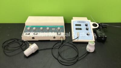 Job Lot Including 1 x Shrewsbury Ultrasound 2 Model SM3072 Dual Frequency Ultrasound Therapy Unit with 1 x AC Power Supply and 1 x Transducer / Probe (No Power) 1 x Enraf Nonius Sonopuls 464 Therapy Unit with 1 x Transducer / Probe (Untested Due to No Pow