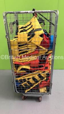 Large Cage of Mixed Splints and Straps (Cage Not Included)