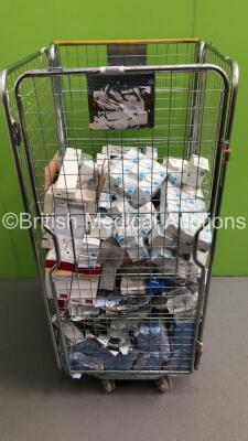 Mixed Cage of Consumables Including Blue Dot Elastic Adhesive Bandages, Adult Nasal Cannulas and Clinell Wipes (Cage Not Included)