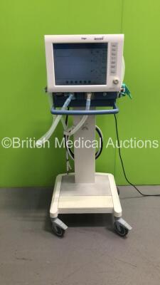 Drager Evita XL Ventilator on Stand Software Version 07.05 - Running Hours 104388 with Hoses (Powers Up) *S/N ARWCV0171 * **Mfd 2005 **