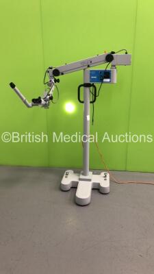 Karl Zeiss OPMI 111 Surgical Microscope with 1 x Training Arm, 1 x Zeiss f170 Binoculars, 3 x 10x Eyepieces and Zeiss f200 Lens on Zeiss S21 Stand (Powers Up)