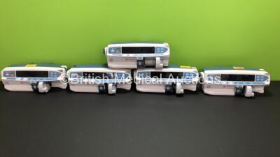 5 x CareFusion Alaris CC Guardrails Syringe Pumps (All Draw Power) *800310366 - 800300578 - 800301266 - 800301394 - 800301402*