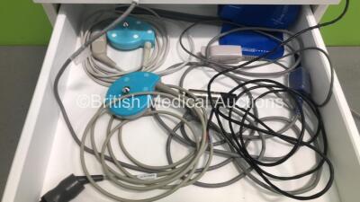 GE 250cx Series Fetal Monitor with 2 x US Transducers and SPO2 Finger Sensor (Powers Up) - 3