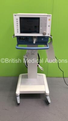 Drager Evita 4 Edition Ventilator on Stand Version 04.25 - Running Hours 35147 with Hoses (Powers Up) *S/N ARXN-0041* **Mfd 2006**