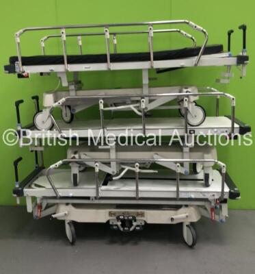 3 x Huntleigh Lifeguard Patient Trolleys