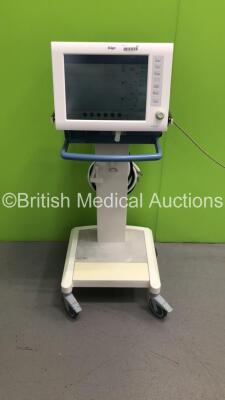 Drager Evita XL Ventilator on Stand Software Version 07.05 - Running Hours 913783 with Hoses (Powers Up) *S/N ARYB-0096 * **Mfd 2007**