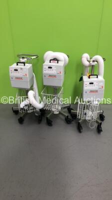 3 x Smiths Medical Level 1 Equator Convective Warming Units on Stands with Hoses (All Power Up)