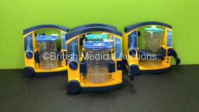 4 x LSU Laerdal Suction Units with 4 x Cups and 4 x Lids (All Power Up) *SN 780818593 - 78471757328 - 78051858199 - 78240898239*