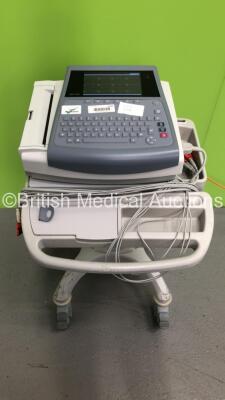 GE MAC 1600 ECG Machine Version on Stand with 1 x 10-Lead ECG Lead (Powers Up)