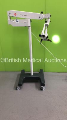 Karl Kaps Surgical Microscope with 2 x WF12,5xV Eyepieces on DP Medical Stand (Powers Up with Good Bulb - 1 x Missing Wheel)