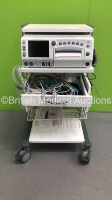 GE 250cx Series Fetal Monitor with 2 x US Transducers, 1 x Toco Transducer, 1 x FECG/MEG Lead, SPO2 Finger Sensor, 1 x NIBP Hose and Cuff (Powers Up - Blank Screen)