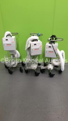 3 x Smiths Medical Level 1 Equator Convective Warming Units on Stands with Hoses (All Power Up)