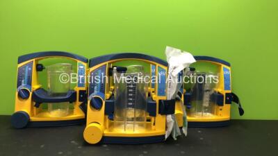 4 x LSU Laerdal Suction Units with 4 x Cups (All Power Up Some with Missing Caps-See Photos) *SN 78391472803 - 78051070061 - 78081354308 - 78081859281*