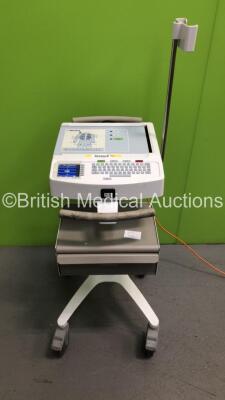 Mortara ELI 250c ECG Machine on Stand (Powers Up)