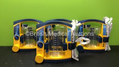 4 x LSU Laerdal Suction Units with 4 x Cups (All Power Up Some with Missing Caps-See Photos) *SN 78501361966 - 78061577038 - 78090957333 - 78271469760*