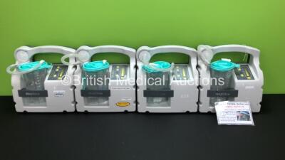 4 x Oxylitre PSP002 Petite Elite Portable Suction Units with 4 x Serres Cups and Lids (All Power Up) *10989033 - 10989001 - 23768001 - 10989010*