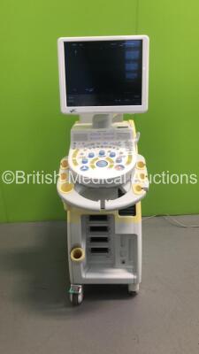 Hitachi Hi Vision Preirus Ultrasound Scanner *S/N KE16265207* **Mfd 2012** with 24 x Hitachi Sterile Puncture Adapters *Expiry Date - 08/2024* (Powers Up - Mark on Handle and Lower Trims)