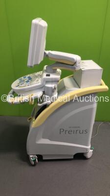 Hitachi Hi Vision Preirus Ultrasound Scanner *S/N KE16265207* **Mfd 2012** with 24 x Hitachi Sterile Puncture Adapters *Expiry Date - 08/2024* (Powers Up - Mark on Handle and Lower Trims) - 6