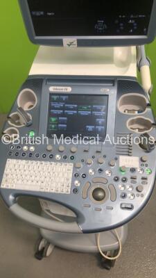 GE Voluson E8 Expert Flat Screen Ultrasound Scanner *S/N D22869* **Mfd 09/2014** Software Version 14.0.6.1639 BT Version 13.5 with 3 x Transducers / Probes (RIC5-9-D Ref H48651MS *Mfd 01/2014* / C1-5-D Ref 5261135 *Mfd 06/2016* and C4-8-D Ref 5336340 *Mfd - 4