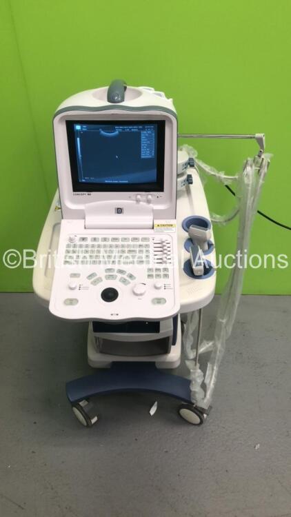 Dynamic Imaging Concept M6 Ultrasound Scanner *S/N BE6C-4723* **Mfd 12/2006* Version 1.4 with 2 x Transducers / Probes (35C50EA *Mfd 11/2006* and 73L38EA *Mfd 12/2006*) on UMT-100 Trolley (Powers Up)