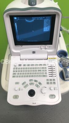 Dynamic Imaging Concept M6 Ultrasound Scanner *S/N BE6C-4723* **Mfd 12/2006* Version 1.4 with 2 x Transducers / Probes (35C50EA *Mfd 11/2006* and 73L38EA *Mfd 12/2006*) on UMT-100 Trolley (Powers Up) - 2