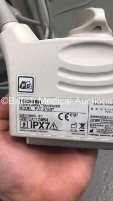 Toshiba Aplio 500 TUS-A500 Flat Screen Ultrasound Scanner *S/N T1C1222507* **Mfd 02/2012** with 4 x Transducers / Probes (PLT-1204BX *Mfd 07/2015* / PVT-375BT *Mfd 12/2011* / PLT-805AT *Mfd 01/2012* and PVT-674BT *Mfd 02/2011*) and Sony UP-D897 Digital Gr - 8